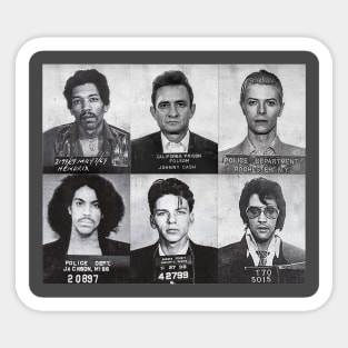 famous mug shot Sticker